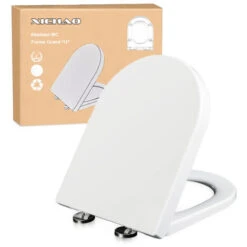 XICHAO Abattant WC Frein De Chute Déclipsable Installation Facile - Forme U