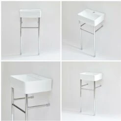 Hudson Reed Exton - Lavabo Sur Pieds Avec 1 Trou - 40cm X 29&445cm - Chromé 9 Hudson Reed Exton - Lavabo Sur Pieds Avec 1 Trou - 40cm X 29&445cm - Chromé -Geberit || Grohe || ALLIBERT Soldes 33094009 3