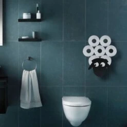 Porte-Papier Hygienique Modele Mouton Agreable, Boite De Rangement Pour Serviettes En Papier, 7 Rouleaux Muraux, Porte-Serviettes En Papier Mural Sur Les Murs De La Cuisine Et De La Salle De Bain -Geberit || Grohe || ALLIBERT Soldes 33165787 4