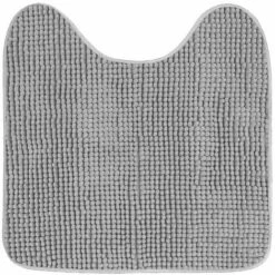 Tapis Contour WC Sweety 45x45cm Gris Clair