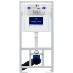 Villeroy & Boch Pack WC Bâti-support + WC Swiss Aqua Technologies Sans Bride Et Fixations Invisibles + Plaque Chrome Mat -Geberit || Grohe || ALLIBERT Soldes 33906029 3