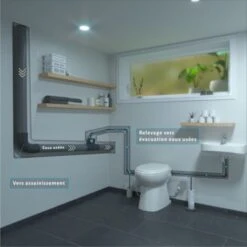 Aquacompact Silence + - WC Broyeur Intégré Avec Option Lave-mains - Fabrication Française -Geberit || Grohe || ALLIBERT Soldes 33957811 4