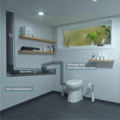 Aquacompact Silence - WC Broyeur Intégré - Fabrication Française -Geberit || Grohe || ALLIBERT Soldes 33957815 4