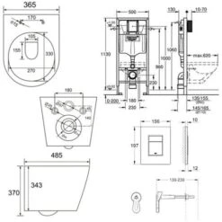 Grohe Pack WC Bâti-support + WC Swiss Aqua Technologies Infinitio Sans Bride, Fixation Invisible + Plaque Chrome -Geberit || Grohe || ALLIBERT Soldes 33989723 4