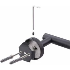 Triomphe Porte Papier Toilette Mural Porte Papier Toilette En Acier Inoxydable 304 Finition Polie, Noir -Geberit || Grohe || ALLIBERT Soldes 33994277 3