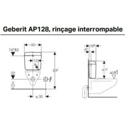 Réservoir Chasse Deau WC Cuve 6 / 9L AP128 GEBERIT 128014111 -Geberit || Grohe || ALLIBERT Soldes 34951787 3