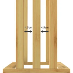 Porte-serviettes En Bambou Sur Pied Avec 3 Barres Étagère De Salle De Bain Support Pour Serviettes Charge Max 15 Kg 1x -Geberit || Grohe || ALLIBERT Soldes 35572538 5
