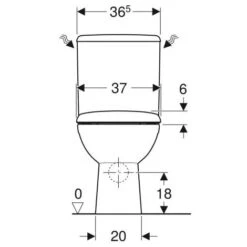 Pack WC Au Sol GEBERIT Renova, Sortie Horizontale, Abattant Standard, Blanc Allia -Geberit || Grohe || ALLIBERT Soldes 35624057 3