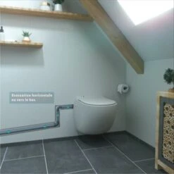 Aquacompact Wall - WC Suspendu Broyeur Intégré - Fabrication Française -Geberit || Grohe || ALLIBERT Soldes 35854768 3