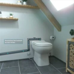 Aquacompact Design -WC Broyeur Intégré - Fabrication Française -Geberit || Grohe || ALLIBERT Soldes 35854769 3