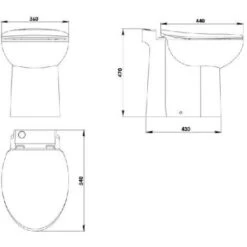 Aquacompact Start - WC Broyeur Intégré - Fabrication Française -Geberit || Grohe || ALLIBERT Soldes 35854770 5