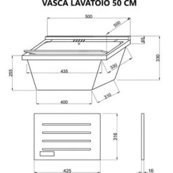 LAVOIR POUR BUANDERIE 50CM AVEC PLANCHE À LAVER ET PORTES EN CHÊNE GRIS PRATICO -Geberit || Grohe || ALLIBERT Soldes 35896938 5