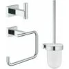 GROHE Set D’accessoires 3 En 1 Chromé Essentials Cube 1 GROHE Set D’accessoires 3 En 1 Chromé Essentials Cube -Geberit || Grohe || ALLIBERT Soldes 36033239 1