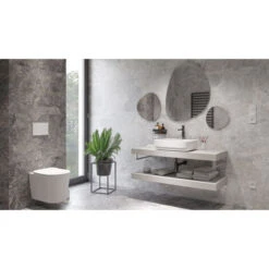 Swiss Aqua Technologies Infinitio WC Suspendu Sans Bride Fixations Invisibles, Abattant Frein De Chute, Blanc Mat SATINF010RREXPWM -Geberit || Grohe || ALLIBERT Soldes 36914186 4