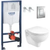 Grohe Pack WC Bâti-support Rapid SL + Cuvette KOLO Rekord + Abattant + Plaque Chrome (RapidSL-KOLO-1) 2 Grohe Pack WC Bâti-support Rapid SL + Cuvette KOLO Rekord + Abattant + Plaque Chrome (RapidSL-KOLO-1) -Geberit || Grohe || ALLIBERT Soldes 37475172 1
