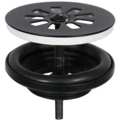 Differnz Hura Set Lave-mains 38.5x18.5x9cm Avec Robinet Courbé Noit Mat Céramique Blanc -Geberit || Grohe || ALLIBERT Soldes 38909451 4