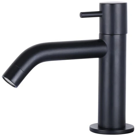 Differnz Ravo Set Lave-mains 38.5x18.5x24.5cm 1 Trou Avec Robinet Courbé Et Siphon + Bonde Noir Mat Rectangulaire Céramique Blanc 4 Differnz Ravo Set Lave-mains 38.5x18.5x24.5cm 1 Trou Avec Robinet Courbé Et Siphon + Bonde Noir Mat Rectangulaire Céramique Blanc – Image 2