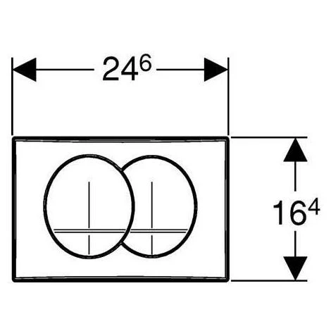 Geberit Plaque De Déclenchement DELTA20 (115.100.11.1) 4 Geberit Plaque De Déclenchement DELTA20 (115.100.11.1) – Image 2