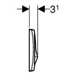 Geberit Plaque De Déclenchement DELTA20 (115.100.11.1) 7 Geberit Plaque De Déclenchement DELTA20 (115.100.11.1) -Geberit || Grohe || ALLIBERT Soldes 39452392 3