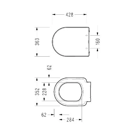 Serel Abattant Serel Pour Serie SM Ou Solido Compact (223bt00002) 4 Serel Abattant Serel Pour Serie SM Ou Solido Compact (223bt00002) – Image 2