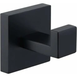 Crochet Porte-serviettes Noir Mat, Crochet De Manteau En Acier Inoxydable SUS304, Porte-serviettes, Crochet Mural De Salle De Bain De Style Industriel Moderne