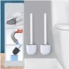 2PCS Brosse WC Silicone Et Supports Toilettes Brosse Toilette Profondeur,Balayette WC Avec Long Manche En Plastique Antidérapant Et Poils Flexibles,Brosse Toilette Avec Support à Séchage Rapide 2 2PCS Brosse WC Silicone Et Supports Toilettes Brosse Toilette Profondeur,Balayette WC Avec Long Manche En Plastique Antidérapant Et Poils Flexibles,Brosse Toilette Avec Support à Séchage Rapide -Geberit || Grohe || ALLIBERT Soldes 39710066 1