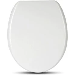 WOLTU Abattant De Toilette. En Duroplaste Couvercle De WC. Antibactérien Avec Softclose Fonction.Blanc