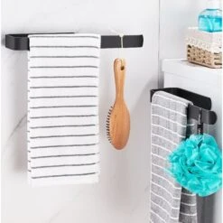 Porte-serviettes Mural à Ouverture Simple Porte-films étirables Libre En Forme De U Perforé, Porte-serviettes En Aluminium épaissi à Espace Polyvalent -Geberit || Grohe || ALLIBERT Soldes 40296253 4