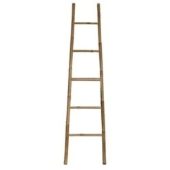 MSV Porte Serviettes Echelle 5 Niveaux Bambou
