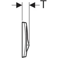 Plaque De Déclenchement GEBERIT Delta 20 - Blanc Alpin - 115.100.11.1 -Geberit || Grohe || ALLIBERT Soldes 42433645 3