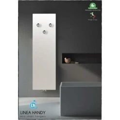 Handy Grip Magnétique - Patère De Conception Magnétique, Idéal Pour La Salle De Bain Et La Cuisine - 100% Fabriqué En Italie - Chrome -Geberit || Grohe || ALLIBERT Soldes 42700109 3