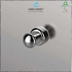 Handy Grip Magnétique - Patère De Conception Magnétique, Idéal Pour La Salle De Bain Et La Cuisine - 100% Fabriqué En Italie - Chrome -Geberit || Grohe || ALLIBERT Soldes 42700109 4