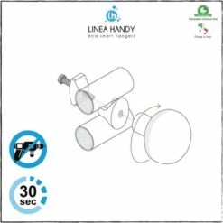 Paire De Handy Grip Tubes Ronds - Patères, à Fixer Directement Sur Le Radiateur Sèche-serviettes - Blanc -Geberit || Grohe || ALLIBERT Soldes 42700164 3