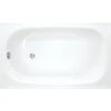 Jika (Groupe Roca) Riga Baignoire Gain De Place 120 X 70 Cm En Acier émaillé, Blanc (H2340200000001) -Geberit || Grohe || ALLIBERT Soldes 42718041 1
