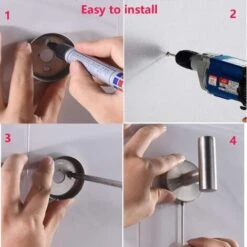 Crochets à Serviette ， Crochet De Salle De Bain SUS 304 Crochets Muraux Robustes En Acier Inoxydable Pour Salle De Bain, Crochet à Peignoir Crochets Suspendus Au Mur, Crochets à Serviette Paquet De 2 -Geberit || Grohe || ALLIBERT Soldes 43319663 4