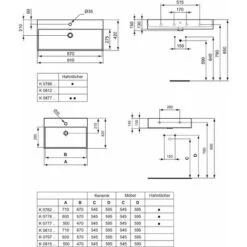 Ideal Standard STRADA Lavabo 50 X 42 Cm Blanc (K077701) -Geberit || Grohe || ALLIBERT Soldes 4394059 3