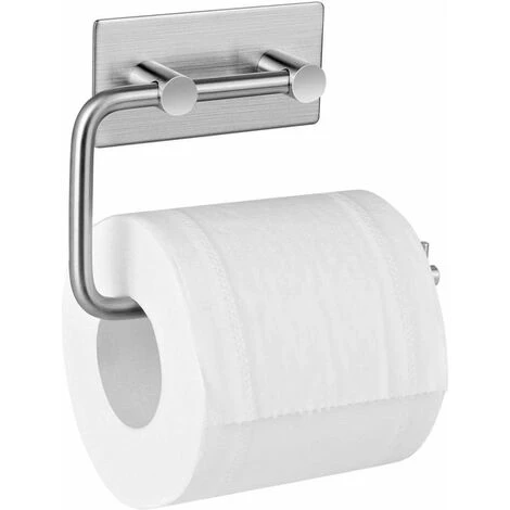 Porte Papier Toilette Adhesif,Acier INOX Brossé,Porte Rouleau Papier Toilette Sans Percage 3 Porte Papier Toilette Adhesif,Acier INOX Brossé,Porte Rouleau Papier Toilette Sans Percage