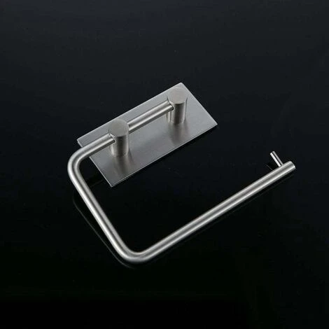 Porte Papier Toilette Adhesif,Acier INOX Brossé,Porte Rouleau Papier Toilette Sans Percage 7 Porte Papier Toilette Adhesif,Acier INOX Brossé,Porte Rouleau Papier Toilette Sans Percage – Image 5