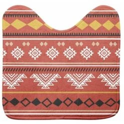 Tapis Contour WC Esteban 45x45cm Multicolore