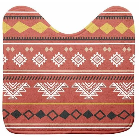 Tapis Contour WC Esteban 45x45cm Multicolore 3 Tapis Contour WC Esteban 45x45cm Multicolore