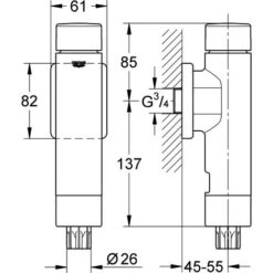 Grohe Valve De Chasse Rondo A.S. Pour WC, DN 20 37347000 -Geberit || Grohe || ALLIBERT Soldes 45079244 3