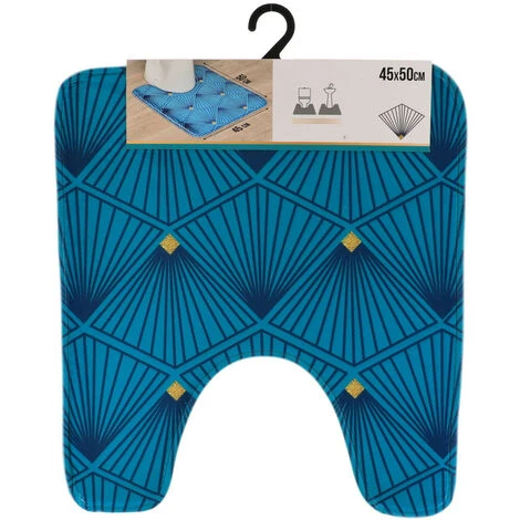 TENDANCE - Tapis Contour WC En Microfibre 45 X 50 Cm Déco Bellagio 3 TENDANCE - Tapis Contour WC En Microfibre 45 X 50 Cm Déco Bellagio