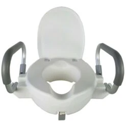 Rehausseur De Toilette Rehausse WC Couvercle, Accoudoirs Amovibles Hauteur 10 Cm Alcal▀ Mobiclinic -Geberit || Grohe || ALLIBERT Soldes 45794532 3