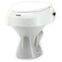 Rehausseur WC Rehausse Toilettes Reglable Sur 3 Hauteurs Avec Couvercle Invacare