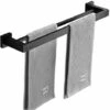 Serviette Noir Mat Double Barre Porte-Serviettes Support Mural En Acier Inoxydable 2 Barres Étagère De Salle De Bain Accessoires De Salle De Bain (Size : 40CM) -Geberit || Grohe || ALLIBERT Soldes 46472923 1