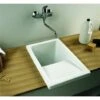 Bac à Laver RIBA - Dimensions : 39 X 60 Cm - Profondeur De La Cuve : 34 Cm - Couleur : BLANC -Geberit || Grohe || ALLIBERT Soldes 468862 1