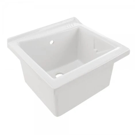 Bac à Laver BLINK - Dimensions : 64 X 61 Cm - Profondeur De La Cuve : 30,2 Cm - Couleur : BLANC 4 Bac à Laver BLINK - Dimensions : 64 X 61 Cm - Profondeur De La Cuve : 30,2 Cm - Couleur : BLANC – Image 2