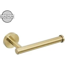 Porte-Papier Toilett En Acier Inoxydable 304 Fixation Murale Porte Rouleau Papier Toilette Pour Salle De Bain Accessoire De Toilette En Or Brossé Guazhuni,Taille: L16,6 X W7,9 X H5 Cm.