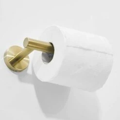 Porte-Papier Toilett En Acier Inoxydable 304 Fixation Murale Porte Rouleau Papier Toilette Pour Salle De Bain Accessoire De Toilette En Or Brossé Guazhuni,Taille: L16,6 X W7,9 X H5 Cm. -Geberit || Grohe || ALLIBERT Soldes 47882227 3