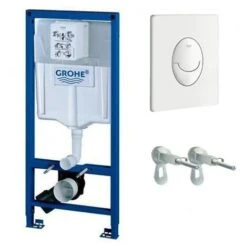 Grohe Rapid SL Ensemble De WC Suspendu 113 Cm Supports Muraux Et Plaque De Chasse